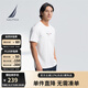 諾帝卡（NAUTICA）【商場(chǎng)同款】男裝25春夏新款索羅娜涼感圓領(lǐng)短袖T恤男TO5207 白色1BW L