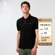 哈吉斯（HAZZYS）男裝 25夏上衣多色短袖POLO衫ASTZE0CBX71 黑色BK 2XL（185/104A5
