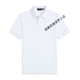 POLO SPORT美國保羅polo衫男夏季短袖翻領(lǐng)小馬標純棉T恤刺繡商務(wù)休閑男裝 白色寶藍標 L （150-170斤）