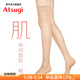 厚木Atsugi大腿襪素肌感雙重脫落編織膝上高筒絲襪女F04520【肌】 433裸米色 1雙 均碼 22-25cm