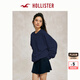 HOLLISTER24春秋款經(jīng)典小海鷗抓絨落肩衛(wèi)衣女裝KI352-4218 藍色 L (165/100A)