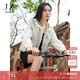 玖姿·安娜蔻休閑戶外山系運動風(fēng)工裝連帽短款風(fēng)衣女2025春季新款 米白 M