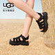 UGG夏季女士厚底可調(diào)式束帶搭扣涼鞋 1152698 BLK|黑色 39