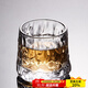容山堂玻璃茶杯水杯旋轉(zhuǎn)創(chuàng)意加厚家用耐熱泡茶杯網(wǎng)紅啤酒杯創(chuàng)意咖啡杯子 旋轉(zhuǎn)玻璃杯-樹肌紋