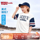 Levi's李維斯童裝24夏季新款男童復古短袖T恤兒童學院風上衣 糖果白【涼感面料】 140 /68 【建議身高128-140cm】