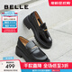 百麗（Belle）張凌赫推薦海鷗樂福2.0版25秋新女商場款英倫皮鞋B5J1DCA5預售 【孟子義同款】黑色（5.5CM） 2.0 36