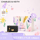 CHARLES&KEITH經(jīng)典菱格鏈條小方單肩斜挎包包女包生日禮物七夕禮物CK2-70160131 Black黑色 小包