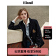 ELAND衣戀西裝女學(xué)院風(fēng)胸口刺繡兩?？弁ㄇ谛奚硗馓?025秋季新款 藏青色(59)Navy M 165