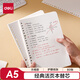 得力（deli）活頁(yè)替芯A5/80張活頁(yè)本內芯替芯NA580-2方格款