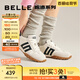 百麗（Belle）張凌赫同款彩虹豆透氣新款德訓(xùn)鞋女商場款運動阿甘鞋B1U1DAM5預(yù)售 【高葉同款】米白 (熱賣色） 38 (240mm)