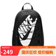 耐克（NIKE）男女雙肩包背包 大容量旅行包電腦書包休閑包DV1296-010 黑白