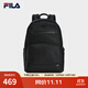 FILA斐樂(lè )官方【風(fēng)行者】男士背包2025夏休閑雙肩包書(shū)包商務(wù)通勤電腦包 正黑色-BK XS