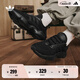 adidas「增嗨鞋」HAIWEE復(fù)古厚底增高老爹鞋男女阿迪達斯三葉草   黑色/碳黑   42