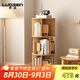 羅森（LUOSEN）實(shí)木旋轉(zhuǎn)書架落地置物架現(xiàn)代簡(jiǎn)約收納架360度簡(jiǎn)易儲(chǔ)物架三層淺色