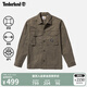 添柏嵐（Timberland）官方男裝襯衫式外套戶外休閑工裝寬松|A42K5 A42K5A58/軍綠色 XL