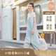 茵曼百搭簡約風(fēng)牛仔連衣裙兩件套裝夏女裝休閑背帶長裙子 淺牛仔 S