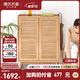 源氏木語 實(shí)木鞋柜家用門口玄關(guān)柜客廳原木百葉門收納柜陽臺儲物柜