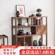 赫蘭菲（Helanfei） 實(shí)木茶邊柜北美黑胡桃木辦公室茶室茶具架現代簡(jiǎn)約玄關(guān)書(shū)架客廳 北美黑胡桃木1.2米