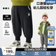 馬·拉?。∕.Latin）【躲貓貓運動(dòng)褲】?jì)和澴哟呵镄驴钅行⊥兠薨俅钍漳_口衛褲長(cháng)褲 假黑 100cm