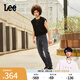 Lee【張凌赫代言】涼涼褲春夏726標準直腳輕薄黑灰色男牛仔褲潮流 黑灰色 32