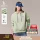 哈吉斯（HAZZYS）女裝 秋季女士衛衣純色活力連帽運動(dòng)休閑風(fēng)套頭衛衣女 淺綠色LG L (165/88A 40)