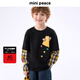 MiniPeace太平鳥(niǎo)童裝秋新男童長(cháng)袖T恤FACPF3111 黑色 150cm