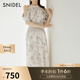 SNIDEL2025春夏新品優(yōu)雅露肩流蘇收腰掛脖印花連衣裙SWFO251123 淺藍色 S (0)