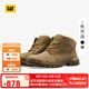 CAT卡特新品男士戶外休閑工裝經(jīng)典牛皮高幫鞋休閑靴商場同款七夕禮物 淺褐色 41