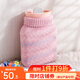 寶優(yōu)妮熱水袋加厚防爆注水小號可微波爐加熱硅膠暖水袋暖手袋暖腳暖寶寶 小款 櫻花粉 DQ9172-1