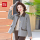 紅豆（Hodo）媽媽秋裝毛呢外套中年短款呢子上衣2025新款中老年女裝春秋款夾克
