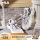 FILA 斐樂(lè)官方女鞋F(xiàn)LUID 5貓爪休閑鞋時(shí)尚復(fù)古運(yùn)動(dòng)鞋女鞋 奶白/浪漫紫-GO 36.5