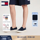 TOMMY JEANS【輕便船鞋】25春夏男裝棉質(zhì)懶人一腳蹬運動(dòng)鞋休閑鞋帆布鞋 【01366】藏青色C1G 40