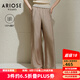 艾諾絲雅詩(shī)【商場(chǎng)同款】2025夏季新品醋酸垂感闊腿褲直筒休閑褲女40523072 茶棕色 M