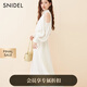 SNIDEL2025春夏新品優(yōu)雅泡泡袖露肩收腰純色雪紡連衣裙SWFO251074 象牙白 S （0）