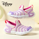 迪士尼（Disney）男女童毛毛蟲(chóng)一腳蹬童鞋中大童春秋透氣運動(dòng)鞋 玫紅/淺紫  31 