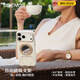 UDEMOS指環(huán)扣支架蘋(píng)果華為小米通用強力手機磁吸支架照鏡子360度旋轉伸縮折疊多功能手機支架懶人支架 鏡系列 |自由金