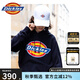 dickies衛(wèi)衣男女同款城市輕戶外大logo印花連帽衛(wèi)衣DK007060 黑色 L