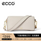 愛(ài)步（ECCO）小號方包 輕奢通勤包 牛皮單肩包9108000 HL 灰褐色910800090387