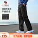駱駝（CAMEL）休閑戶外登山褲男防潑水直筒工裝褲 J14CA6L6645 幻影黑 L