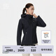 KOLON SPORT/可隆防水沖鋒衣 女子戶外防風(fēng)透濕撞色連帽3L夾克外套 LKJK5MNT06-BK 黑色 M 165/88A