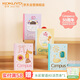 國譽(yù)（KOKUYO）A6/40張/8mm橫線(xiàn)2025年Campus50周年限定插畫(huà)師無(wú)線(xiàn)裝訂本軟抄本文具茶會(huì )4本裝WCN-CNB44E5