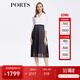 PORTS寶姿春夏新品女裝Two-in-one網(wǎng)紗拼接西服裙LM8D064MCP015 黑色 M (6)