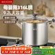 美廚（maxcook）湯鍋316L不銹鋼 復(fù)底高湯鍋24cm 燃?xì)鉅t電磁爐通用MCT9873