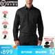 5.11（TACTICAL SERIES ）戰(zhàn)術(shù)襯衫男休閑彈力衫 511戶外耐磨翻領(lǐng)襯衫抗污襯衣72543 黑色長(zhǎng)袖（有彈力4口袋#72543 ） L