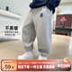 左西男童褲子兒童運動(dòng)褲2025秋裝新款中大童洋氣長(cháng)褲春秋款 灰色 120
