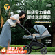 Trimigo（泰美高）嬰兒車遛娃神器嬰兒推車可坐可躺0-6歲遛娃車溜娃輕便可折疊推車 【莫黛爾藍(lán)】高顏值 可坐可躺