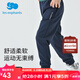 麗嬰房（Les enphants）麗嬰房?jì)和澴忧锒钅型樋椥l褲休閑長(cháng)褲運動(dòng)褲寬松 藏青 130 CM/8歲