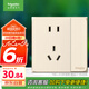 施耐德電氣 五孔插座帶單控開(kāi)關(guān) 86型一開(kāi)五孔10A開(kāi)關(guān)插座面板 皓呈系列金色