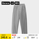 蕉內(nèi)（Bananain）非常褲505Relax男士空氣棉香蕉闊腿衛(wèi)褲運(yùn)動(dòng)通勤顯瘦透氣休閑褲新 中麻灰 L