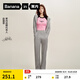 蕉內（Bananain）非常褲504Regular女士喇叭褲休閑運動(dòng)高腰顯瘦長(cháng)褲子 【趙露思同款】中麻灰 M